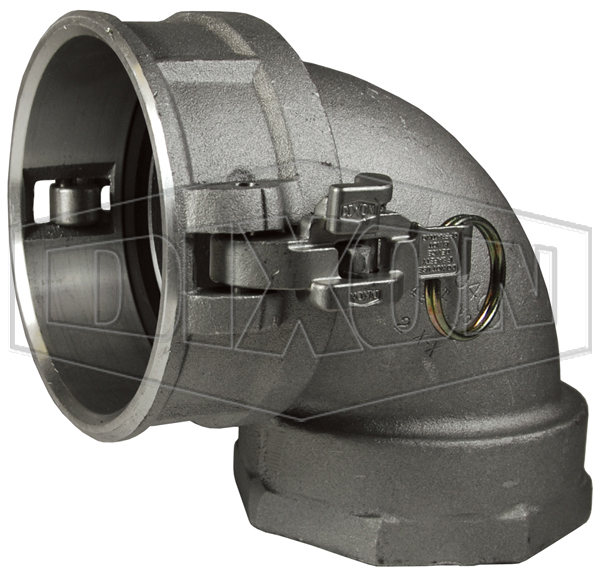 Cam & Groove 90° Type D Coupler x Female NPT Elbow